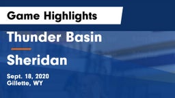 Thunder Basin  vs Sheridan  Game Highlights - Sept. 18, 2020