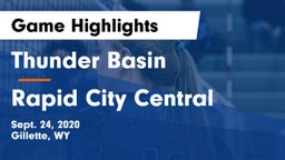 Thunder Basin  vs Rapid City Central  Game Highlights - Sept. 24, 2020