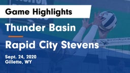 Thunder Basin  vs Rapid City Stevens  Game Highlights - Sept. 24, 2020