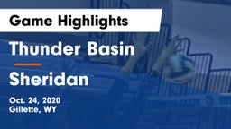 Thunder Basin  vs Sheridan  Game Highlights - Oct. 24, 2020