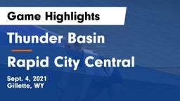 Thunder Basin  vs Rapid City Central  Game Highlights - Sept. 4, 2021