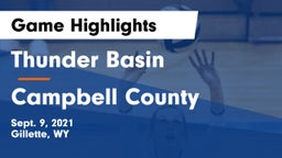 Thunder Basin  vs Campbell County  Game Highlights - Sept. 9, 2021