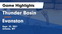 Thunder Basin  vs Evanston  Game Highlights - Sept. 25, 2021