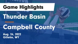 Thunder Basin  vs Campbell County  Game Highlights - Aug. 26, 2022