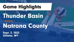 Thunder Basin  vs Natrona County  Game Highlights - Sept. 3, 2022