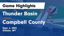 Thunder Basin  vs Campbell County  Game Highlights - Sept. 6, 2022