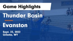 Thunder Basin  vs Evanston Game Highlights - Sept. 23, 2022