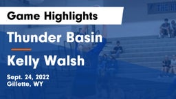 Thunder Basin  vs Kelly Walsh Game Highlights - Sept. 24, 2022