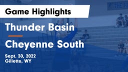 Thunder Basin  vs Cheyenne South  Game Highlights - Sept. 30, 2022