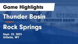 Thunder Basin  vs Rock Springs  Game Highlights - Sept. 23, 2023