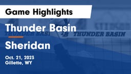 Thunder Basin  vs Sheridan  Game Highlights - Oct. 21, 2023