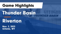 Thunder Basin  vs Riverton  Game Highlights - Nov. 2, 2023