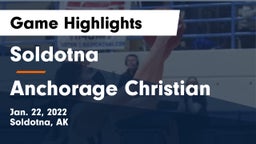 Soldotna  vs Anchorage Christian  Game Highlights - Jan. 22, 2022