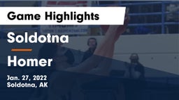 Soldotna  vs Homer  Game Highlights - Jan. 27, 2022