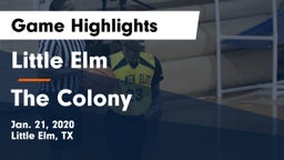 Little Elm  vs The Colony  Game Highlights - Jan. 21, 2020