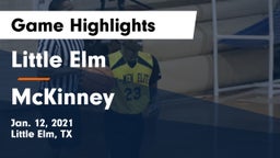 Little Elm  vs McKinney  Game Highlights - Jan. 12, 2021