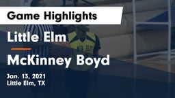 Little Elm  vs McKinney Boyd  Game Highlights - Jan. 13, 2021