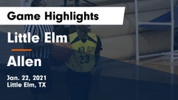 Little Elm  vs Allen  Game Highlights - Jan. 22, 2021