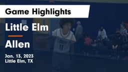 Little Elm  vs Allen  Game Highlights - Jan. 13, 2023