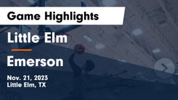 Little Elm  vs Emerson Game Highlights - Nov. 21, 2023