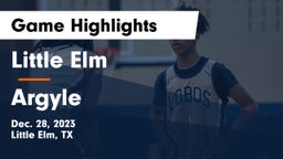 Little Elm  vs Argyle  Game Highlights - Dec. 28, 2023