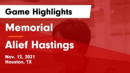 Memorial  vs Alief Hastings  Game Highlights - Nov. 12, 2021