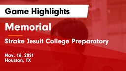 Memorial  vs Strake Jesuit College Preparatory Game Highlights - Nov. 16, 2021