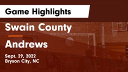 Swain County  vs Andrews  Game Highlights - Sept. 29, 2022