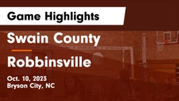 Swain County  vs Robbinsville  Game Highlights - Oct. 10, 2023