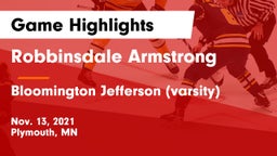 Robbinsdale Armstrong  vs Bloomington Jefferson (varsity) Game Highlights - Nov. 13, 2021