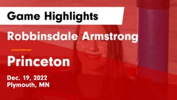 Robbinsdale Armstrong  vs Princeton  Game Highlights - Dec. 19, 2022