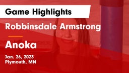 Robbinsdale Armstrong  vs Anoka  Game Highlights - Jan. 26, 2023