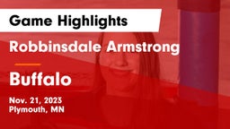Robbinsdale Armstrong  vs Buffalo  Game Highlights - Nov. 21, 2023