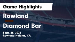 Rowland  vs Diamond Bar Game Highlights - Sept. 28, 2022