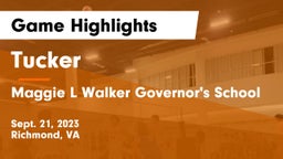 Tucker  vs Maggie L Walker Governor's School Game Highlights - Sept. 21, 2023