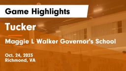 Tucker  vs Maggie L Walker Governor's School Game Highlights - Oct. 24, 2023