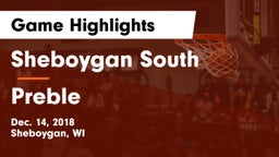 Sheboygan South  vs Preble  Game Highlights - Dec. 14, 2018