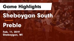 Sheboygan South  vs Preble  Game Highlights - Feb. 11, 2019