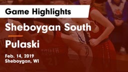 Sheboygan South  vs Pulaski  Game Highlights - Feb. 14, 2019