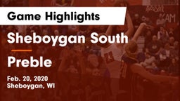 Sheboygan South  vs Preble  Game Highlights - Feb. 20, 2020