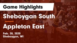 Sheboygan South  vs Appleton East  Game Highlights - Feb. 28, 2020