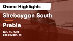 Sheboygan South  vs Preble  Game Highlights - Jan. 15, 2021
