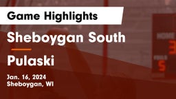 Sheboygan South  vs Pulaski  Game Highlights - Jan. 16, 2024