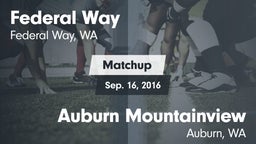 Matchup: Federal Way High vs. Auburn Mountainview  2016