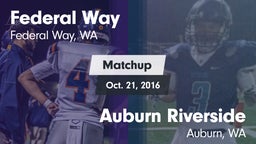 Matchup: Federal Way High vs. Auburn Riverside  2016