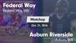 Matchup: Federal Way High vs. Auburn Riverside  2016