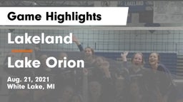 Lakeland  vs Lake Orion  Game Highlights - Aug. 21, 2021