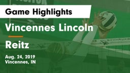 Vincennes Lincoln  vs Reitz Game Highlights - Aug. 24, 2019