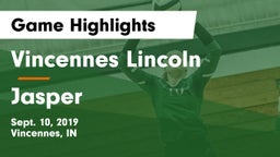 Vincennes Lincoln  vs Jasper Game Highlights - Sept. 10, 2019