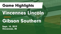 Vincennes Lincoln  vs Gibson Southern Game Highlights - Sept. 14, 2019